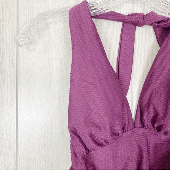 Kate Spade | Belted Plunging Halter One Piece Swimsuit Size Small - Picture 4 of 13